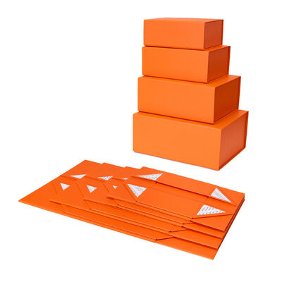 Folding Lipstick Gift Box High End Book Shaped With Magnetic Closure Quick Assembly