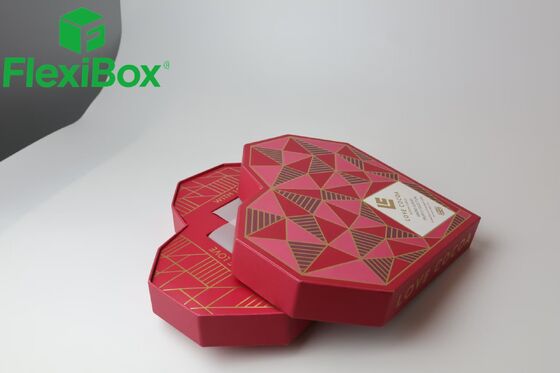 Irregularly Shaped Heart Rigid Box Structure with Rich Surface Finishes Chocolate Packaging Box for Valentine's Day Gifts