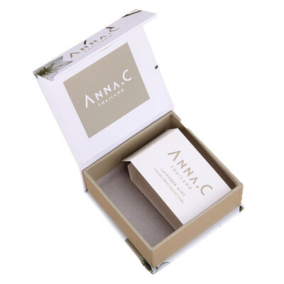Luxury White Card Cosmetic Packaging Box Lightweight Flip Gift Box Fashionable