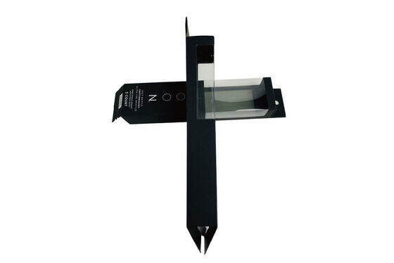 Customizable Dustproof Data Cable Storage Box Black Cardboard Surface Hot Stamping