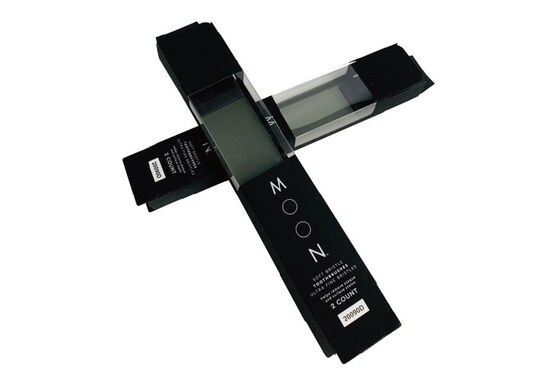 Customizable Dustproof Data Cable Storage Box Black Cardboard Surface Hot Stamping