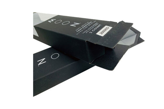 Customizable Dustproof Data Cable Storage Box Black Cardboard Surface Hot Stamping