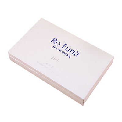 Customized Luxury Flip Top Gift Box Hot Stamping Logo Skincare With Sponge Lining