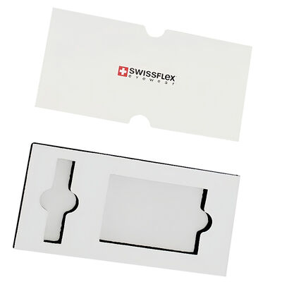 White Card Watch Gift Box Hot Stamping Logo Waterproof With EVA Inside