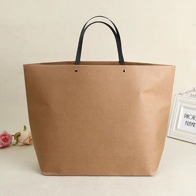 Lightweight Custom Paper Bag Kraft Paper Bag Gift Bag For Cosmetics Or Clothing Store