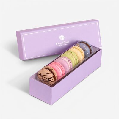 Customizable Hard Macaron Packaging Box Non Toxic Safe With Vacuum Lining