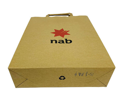 Customization Kraft Paper Gift Bag Environmental Protection for brand communication