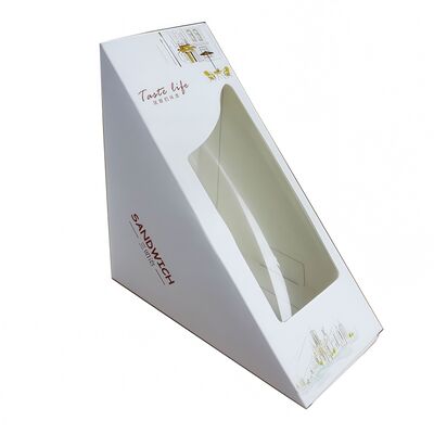 Customized Food Packaging Box Small Batch Printing Window Sandwich Paper Box