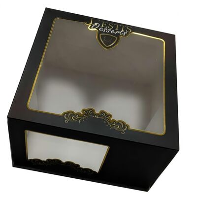 High Capacity Cake Box With Window With Beautiful Design Easy Assembly