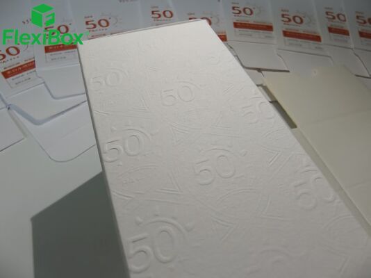 Custom Embossed Cosmetic Box | Luxury Spot UV Packaging Box