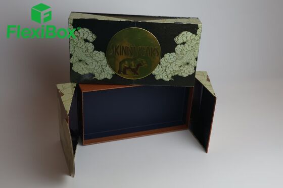 Customized Luxury Magnetic Gift Box with Oriental Cultural Elements and High-Quality Rigid Paperboard