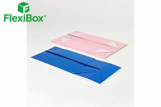 Blue & Pink Foldable Magnetic Gift Box with Magnetic Closure and Customizable Design for Cosmetic Packaging