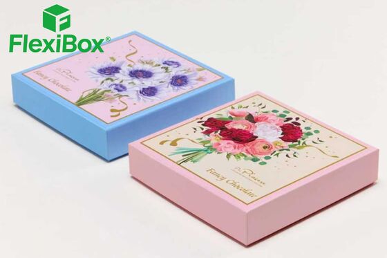 Rigid Lid-and-Base Chocolate Gift Box with Dual-Style Designs and Food-Grade Inserts for Premium Food Gifting