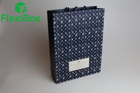 Luxury Custom Brand Visual Paper Tote Bag with Reinforced Bottom Structure and Multiple Handle Material Options