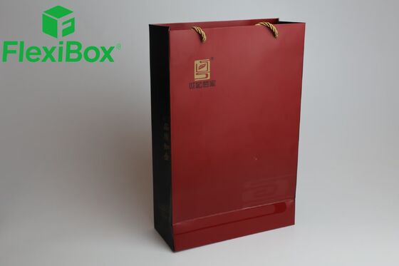 Luxury Custom Brand Visual Paper Tote Bag with Reinforced Bottom Structure and Multiple Handle Material Options