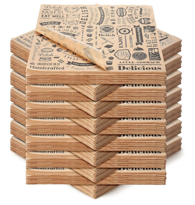 Custom Kraft Food Wrap Paper with Food-Grade Oil Resistance for Multi-Scenario Application and Fully Customized Production