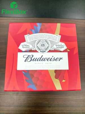 Custom Rigid Folding Gift Box with Flat-Foldable Design, Thematic Illustration, and Customizable Inserts