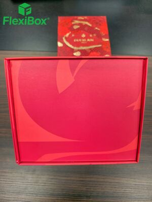 Custom Rigid Folding Gift Box with Flat-Foldable Design, Thematic Illustration, and Customizable Inserts