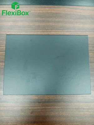 Black Matte Finish Magnetic Gift Box with Concealed Magnets and Customizable Inserts for Men's Skincare