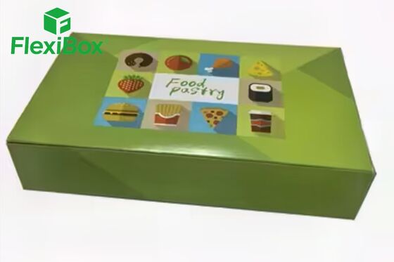 Custom Cartoon Print Rigid Structure Food Gift Box with Food-Grade Inserts for Snacks