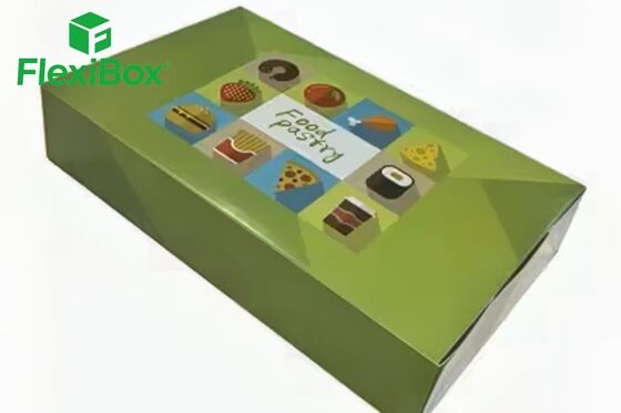 Custom Cartoon Print Rigid Structure Food Gift Box with Food-Grade Inserts for Snacks