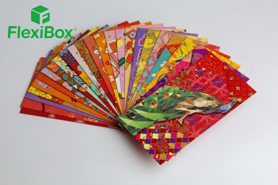 Custom Festival Red Packet with High-grammage Cardstock, Hot-stamping and Embossing, and Multilingual Printing for Hari Raya and Chinese New Year