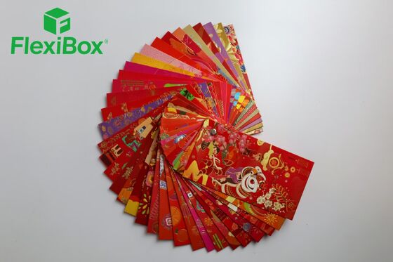 Custom Red Packet with High-Grammage Cardstock Hot Stamping and Full-Color Printing for Chinese New Year