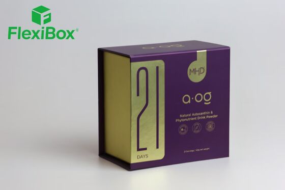 Flip-Top Food Gift Box with Book-Style Rigid Flip Box Structure and Food-Grade Insert for Premium Chocolate and Tea Packaging