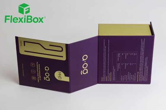 Flip-Top Food Gift Box with Book-Style Rigid Flip Box Structure and Food-Grade Insert for Premium Chocolate and Tea Packaging