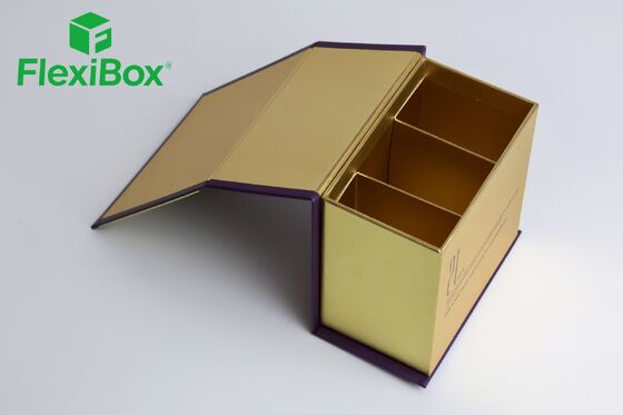 Flip-Top Food Gift Box with Book-Style Rigid Flip Box Structure and Food-Grade Insert for Premium Chocolate and Tea Packaging