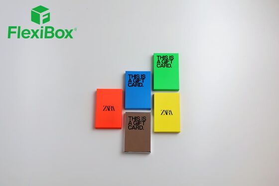 Foldable Two-Piece Gift Card Packaging Box with FSC-Certified Recyclable Paper and Vibrant Color Options for Retail Gift Card Box Displays