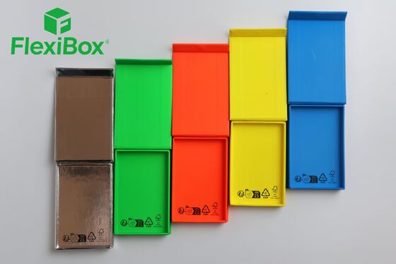 Foldable Two-Piece Gift Card Packaging Box with FSC-Certified Recyclable Paper and Vibrant Color Options for Retail Gift Card Box Displays
