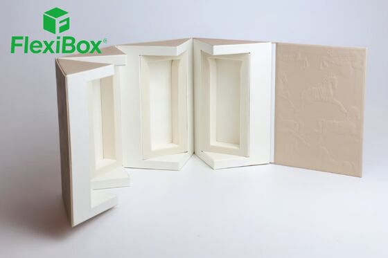 Foldable Multi-Slot Paper Gift Box with Embossed Horse Pattern and Multi-Compartment Separation Rigid Gift Box