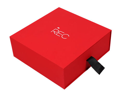 Silberkarte Papier Geschenk-Box Schmuck Ziehen Sie aus Geschenk-Box mit kleinen Charge und Hot Stamping Logo