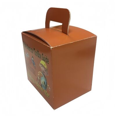 Boîte de jouets à fenêtre mignonne personnalisée Boîte d'emballage de jouets portable et imprimable