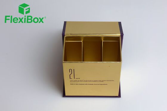 جعبه هدیه غذای فلیپ‌تاپ با ساختار جعبه سفت و سخت به سبک کتاب و درج درجه غذایی برای بسته‌بندی شکلات و چای ممتاز